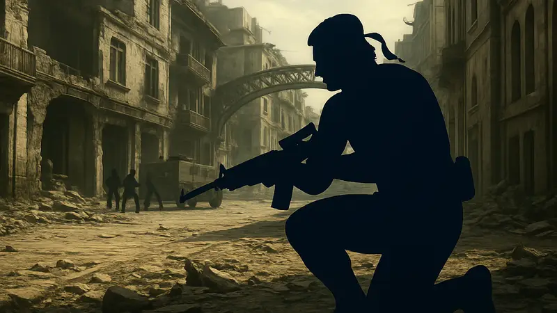 Скриншот из Metal Gear Solid 4: Guns of the Patriots, демонстрирующий улучшенную графику на PS5.
