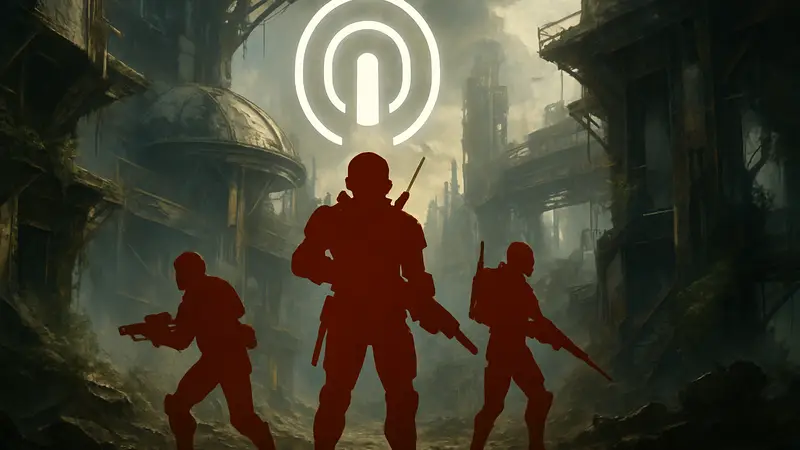 Логотип игры Marathon и персонажи экстракшн-шутера