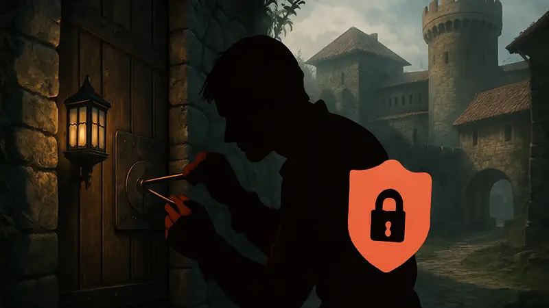 Скриншот Gothic 1 Remake с игроком, взламывающим замок, на фоне чего сообщество выпустило патч.