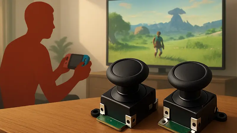 Стики GuliKit TMR для Joy-Con контроллеров Nintendo Switch 2, предотвращающие дрифт