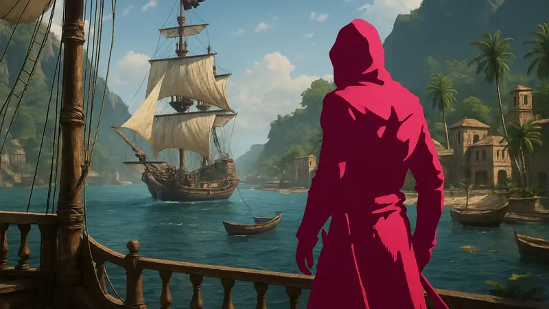 Скриншот ремейка Assassin's Creed Black Flag Resynced, демонстрирующий новые особенности.