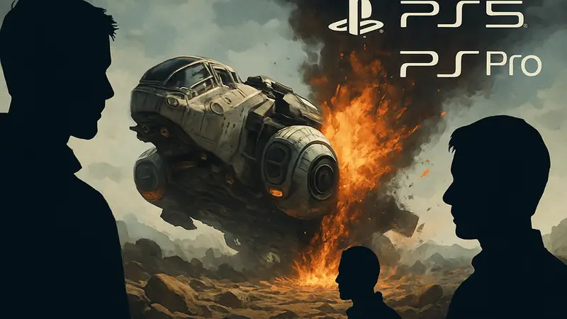 Космический корабль из игры Starfield, логотипы PlayStation 5 и PS5 Pro. Проблемы с вылетами.