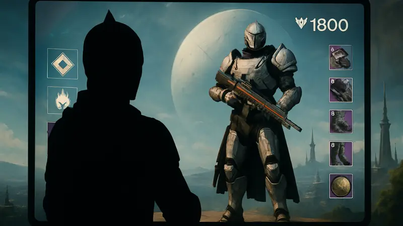 Скриншот из игры Destiny 2, показывающий интерфейс или персонажа
