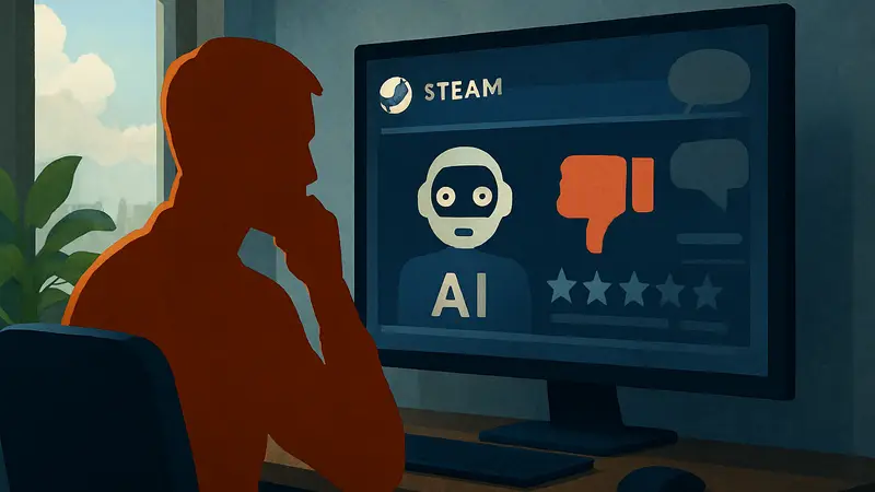 Игры с ИИ в Steam получают меньше отзывов и негативный рейтинг