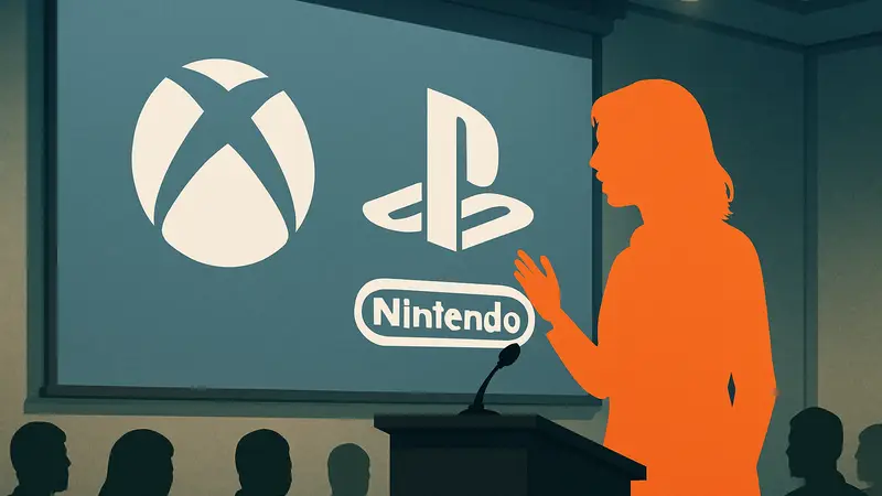 Новый CEO Xbox Аша Шарма извиняется за политику логотипов PlayStation 5 и Nintendo.