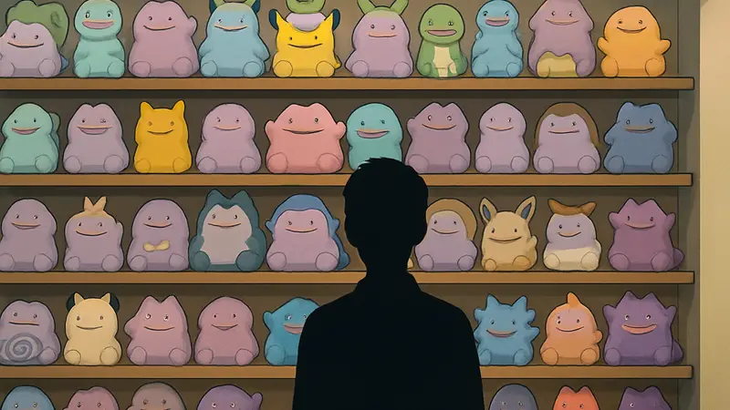 Коллекция из 44 плюшевых игрушек Дитто в различных формах покемонов