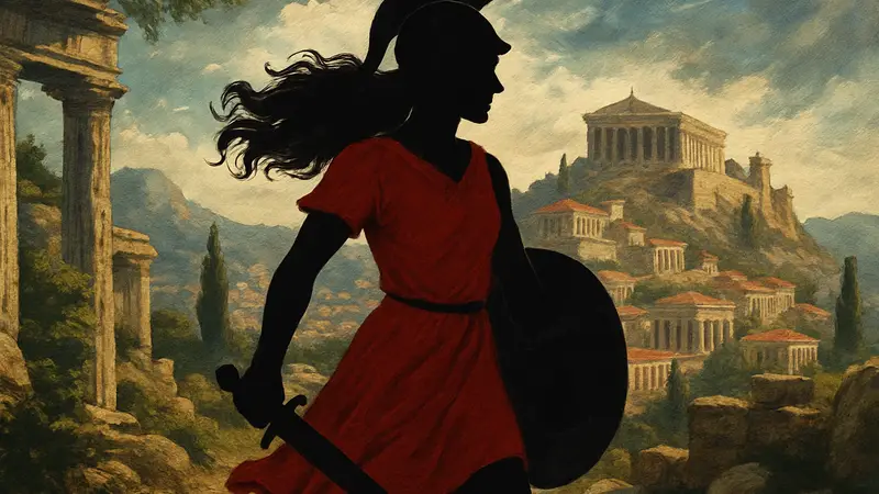 Фелиция Дэй на обложке своего графического романа "Потерянная дочь Спарты"