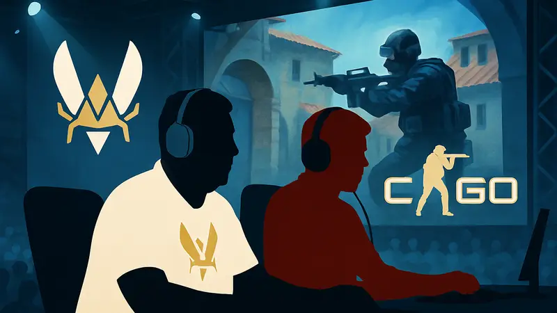 ZywOo и s1mple на киберспортивном турнире Counter-Strike.