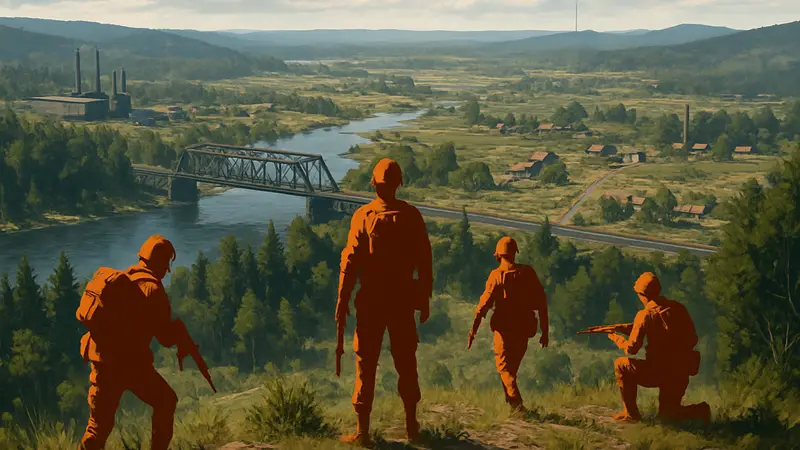 Скриншот или концепт-арт карты из нового шутера Fragmentary Order.