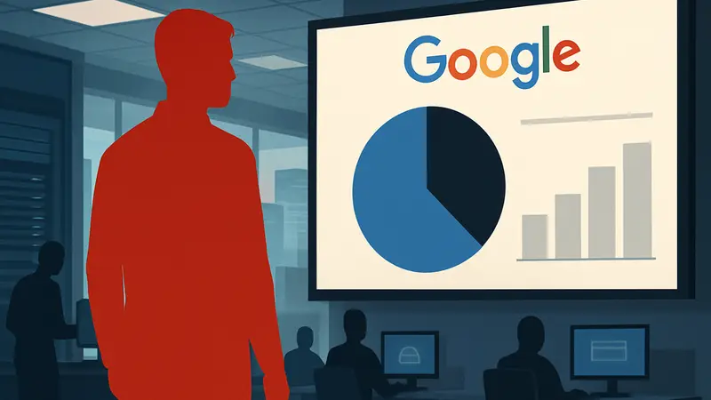 График статистики Google по zero-day уязвимостям, показывающий процент атак на корпоративные системы