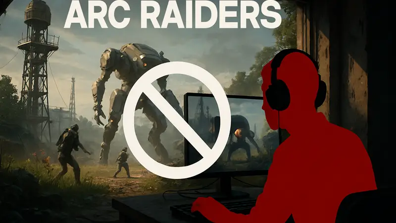 Игровой экран ARC Raiders с акцентом на борьбу с читерами.
