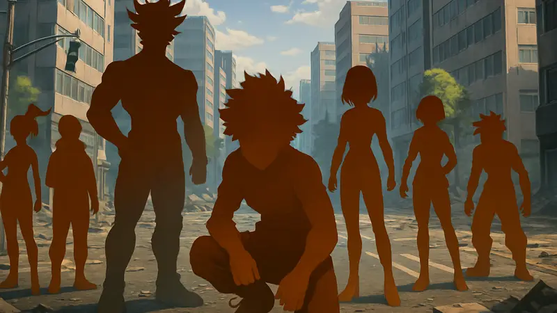 Постер мобильной игры My Hero Academia UNITED SURVIVAL с персонажами из аниме.