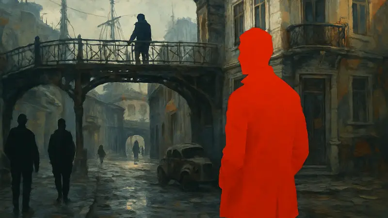 Скриншот из Zero Parades: For Dead Spies, демонстрирующий уникальный художественный стиль, как у Disco Elysium.