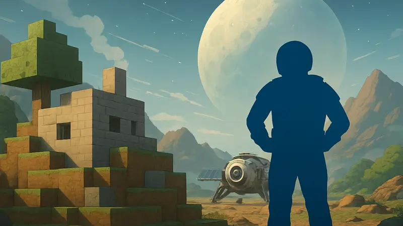 Космическая научно-фантастическая игра на Steam, сочетающая элементы строительства из Minecraft и исследования космоса из Starfield