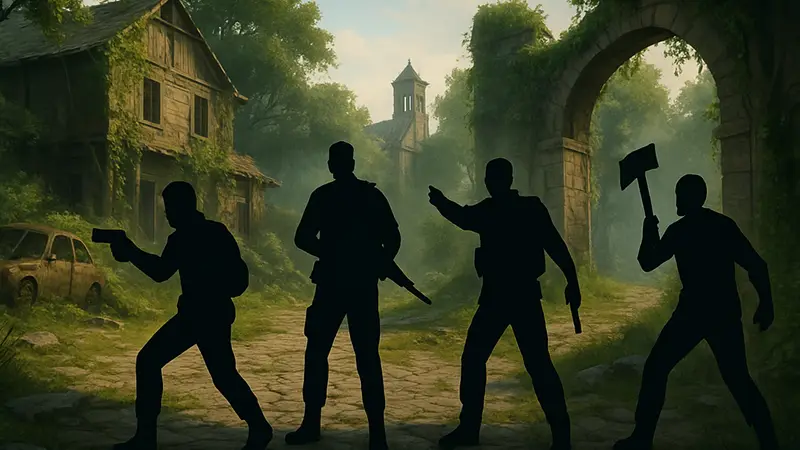 Скриншот из новой кооперативной игры, попавшей в топ Steam. Игроки вместе.