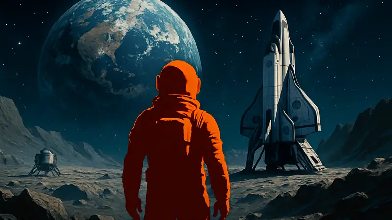 Арт новой игры Don't Nod в космическом сеттинге, астронавт