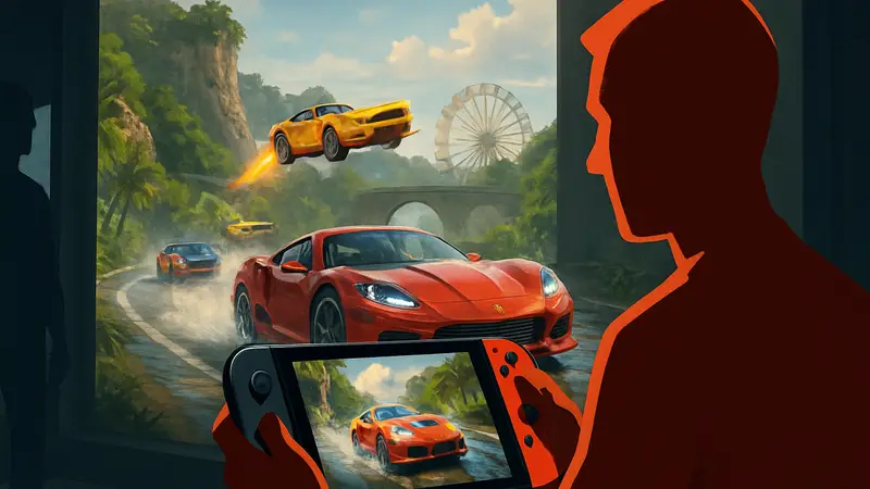 Игра Cruis'n Blast на Nintendo Switch, скриншот из гонки