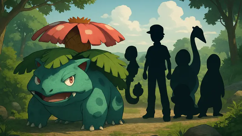Венусавр и команда покемонов в Pokémon FireRed и LeafGreen