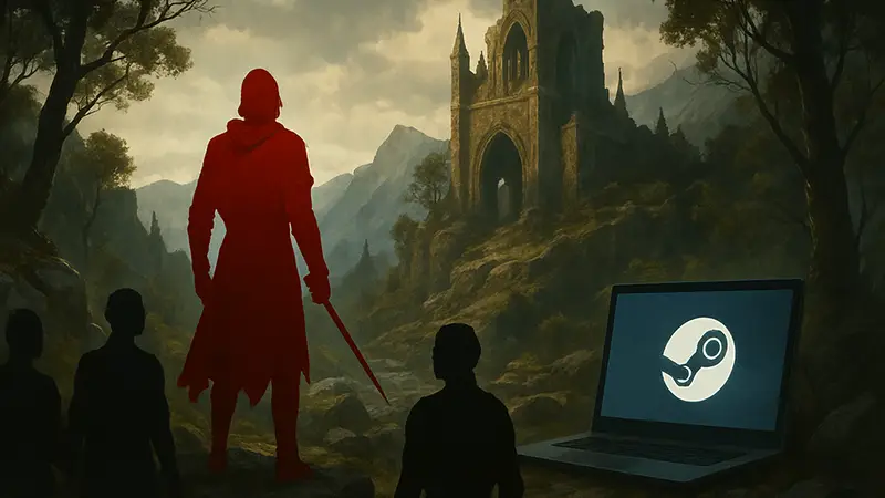 The Blood of Dawnwalker: обложка игры ветеранов CDPR, разблокированной в Steam для России.