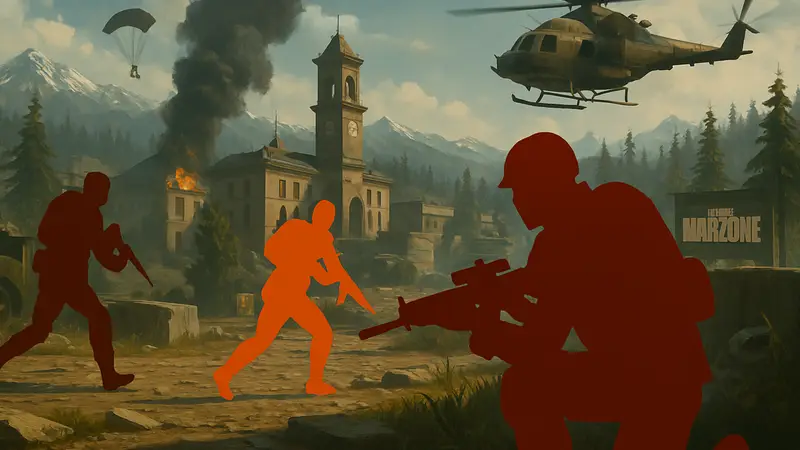 Скриншот из геймплейного трейлера режима Black Ops Royale в Call of Duty: Warzone