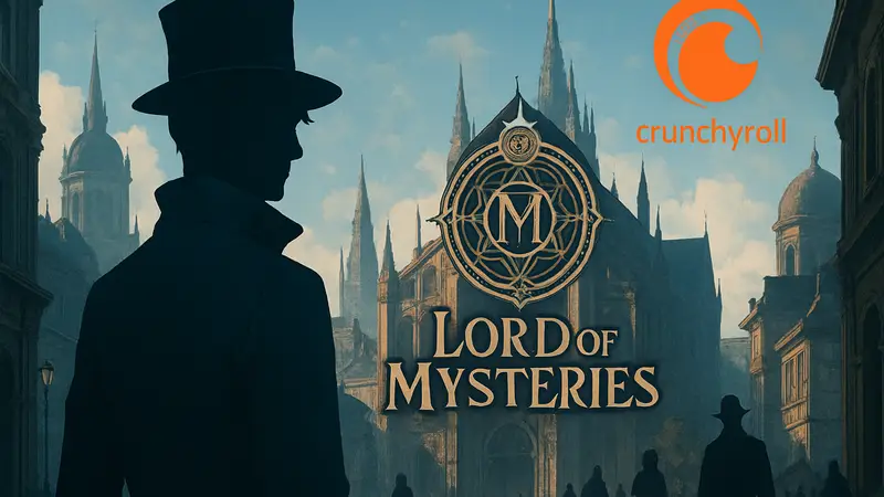 Логотип Lord of Mysteries, постер аниме, Crunchyroll, исекай жанр.