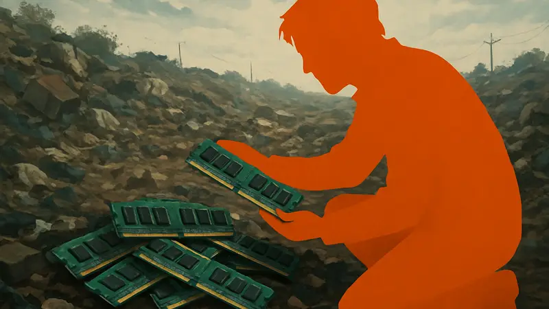 Куча оперативной памяти DDR4, найденная на свалке реддитором