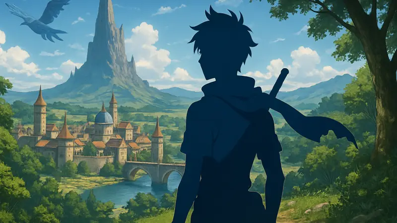 Арт или кадр из аниме Shangri-La Frontier, с персонажем Ракуро Хидзутоме.