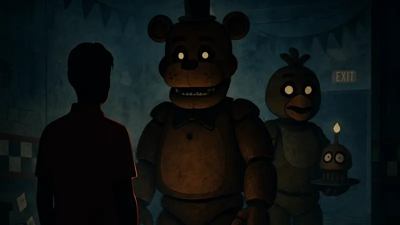 Логотип или арт Five Nights at Freddy's на фоне анонса сиквела от Скотта Коутона.