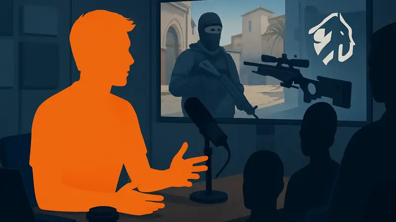 Киберспортсмен stavn на шоу HLTV Confirmed, обсуждающий CS2