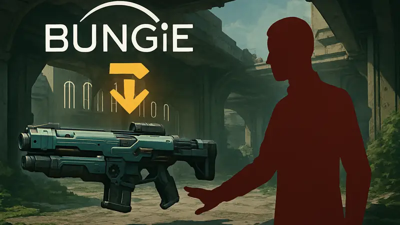 Оружие из игры Marathon, логотип Bungie, нерф оружия