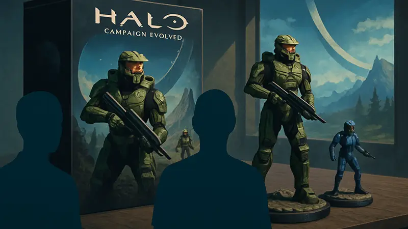 Изображение коллекционного издания Halo: Campaign Evolved, комплект с фигурками