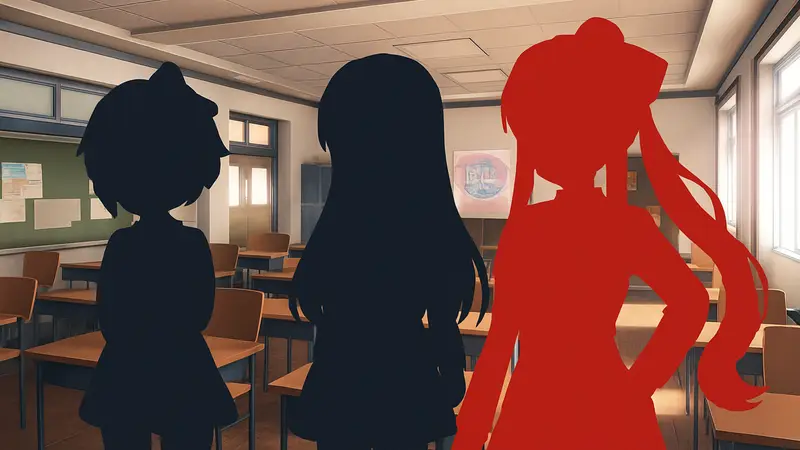 Три Nendoroid-фигурки персонажей Doki Doki Literature Club из переиздания.