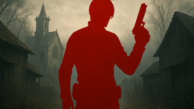 Леон Кеннеди из Resident Evil 4 в моде Resident Evil Requiem