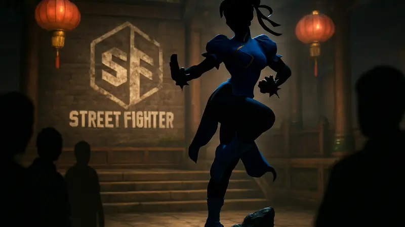 3D-рендер или фотография коллекционной статуи Чунь-Ли из Street Fighter 6 от Prime 1 Studio. Файтинг.