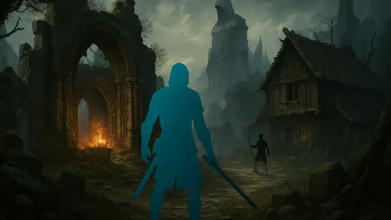 Скриншот из Tainted Grail: The Fall of Avalon, демонстрирующий новые стили игры и контент обновления