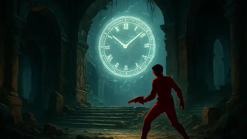 Обложка игры Ascend to Zero с элементами roguelike и манипуляции временем