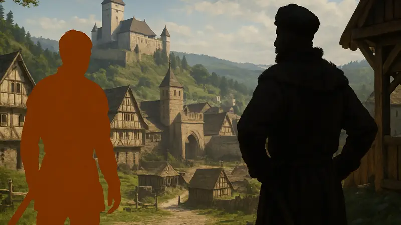 Арт из Kingdom Come: Deliverance с Генри и Радзигом