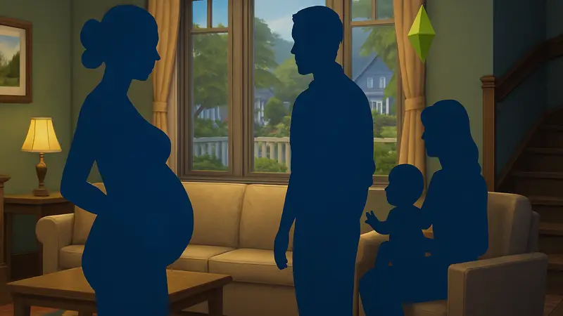Скриншот Sims 4: беременность, семья, материнство, новые возможности, дополнения.