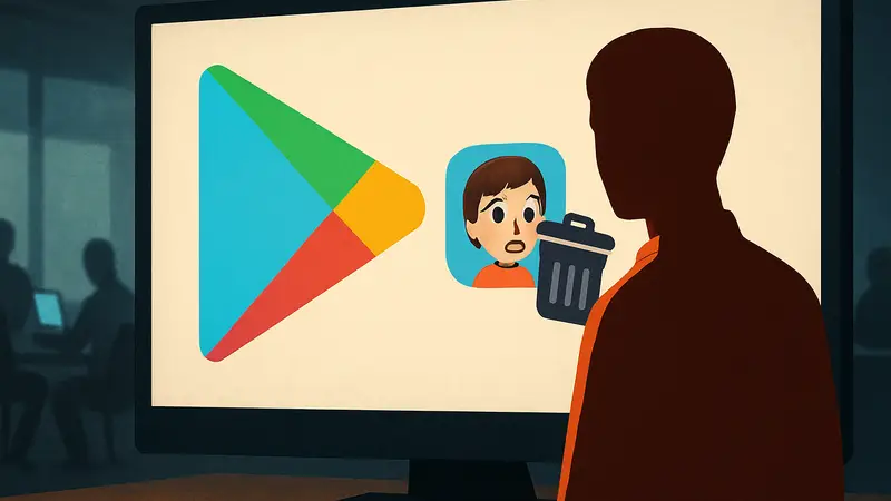 Логотип Google Play Store с иконкой удалённого клона Tomodachi Life