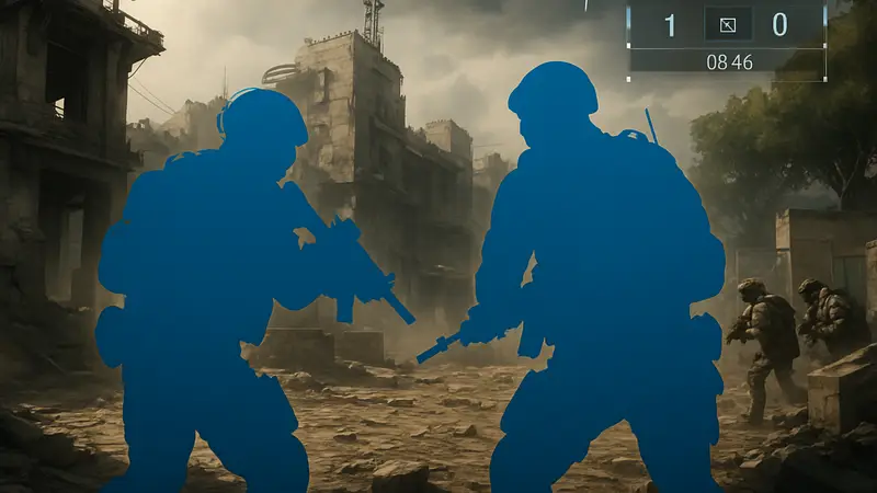 Скриншот из Ghost Recon Future Soldier с солдатами в тактическом снаряжении и интерфейсом онлайн-игры.