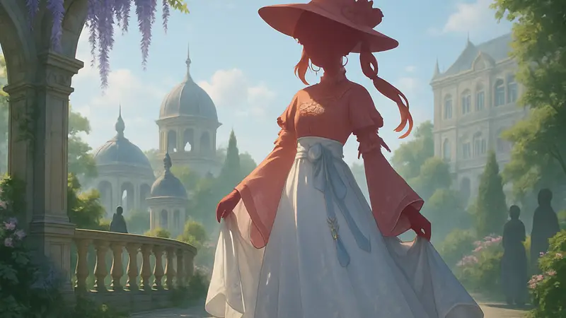 Главная героиня Infinity Nikki в одном из новых нарядов из сезона Uncrowned Heart