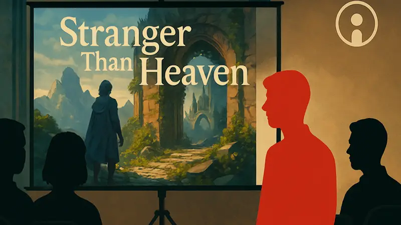 Название игры Stranger Than Heaven, логотип студии, кастинг актёров