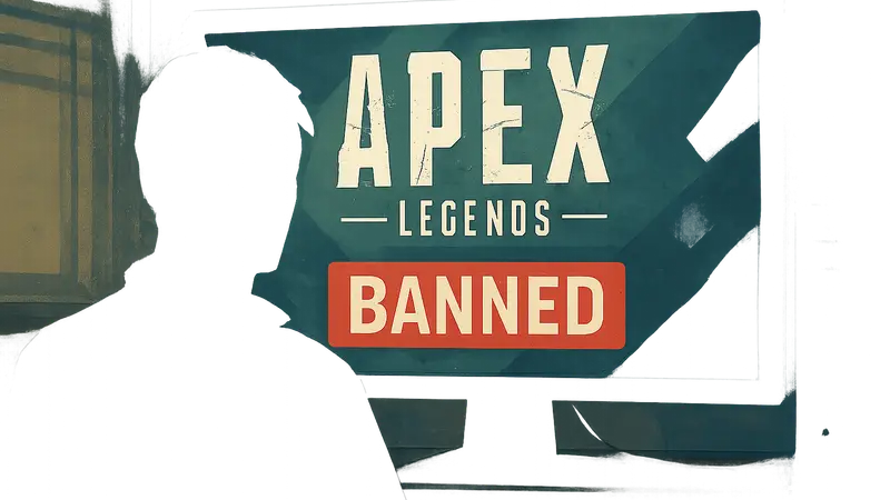 Логотип Apex Legends на фоне экрана бана