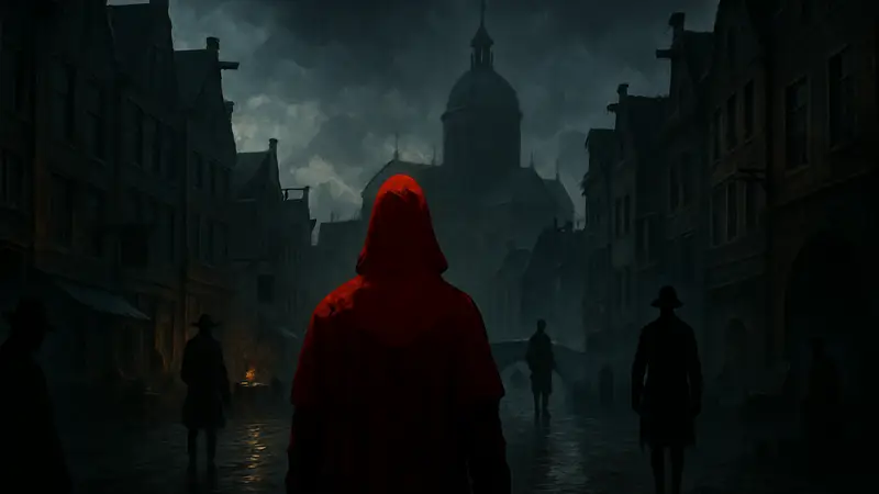 Скриншот из игры 1666 Amsterdam с мрачной исторической обстановкой