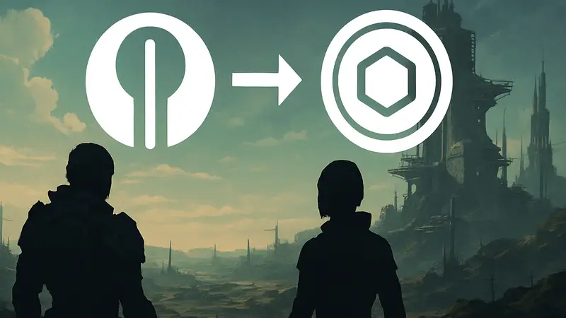 Логотип игры Marathon и иконка валюты Lux, показывающие изменение в микротранзакциях Bungie.