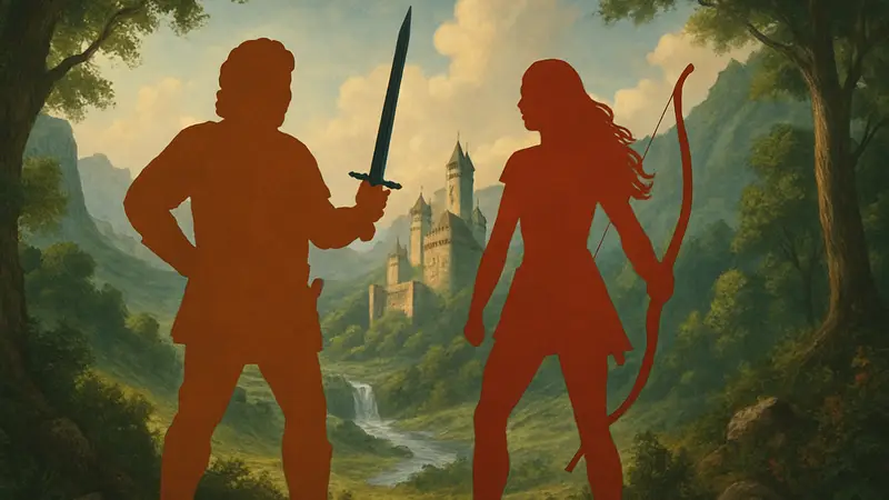 Постер фильма «Храбрые перцем» с Дэнни МакБрайдом и Натали Портман в фэнтезийном сеттинге.