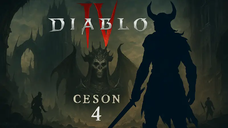 Логотип Diablo 4 Сезон 4 Пробуждение Смерти