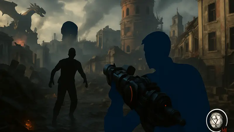 Скриншот карты Gorod Krovi из Call of Duty: Black Ops 3 Zombies с элементами интерфейса, демонстрирующий пасхалку.