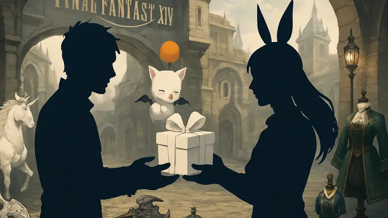 Игровые предметы из Final Fantasy XIV Online Store, передаваемые между игроками в качестве подарка