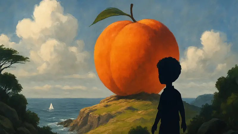 Кадр из мультфильма «Джеймс и гигантский персик» Генри Селика